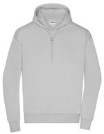 James&Nicholson Lounge Hoody aus Bio-Baumwolle, oversized, Graphite S, JN8034 – Soft Grey