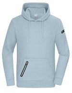 Felpa con cappuccio interlock uomo – Milky Blu