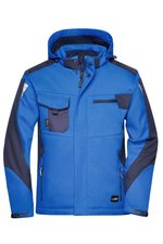 James&Nicholson Craftsmen Softshell-Jacke -STRONG-, CORDURA®-Verstärkung, Black/Black XS, JN824 – Bild 3
