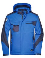 James&Nicholson Craftsmen Softshell-Jacke -STRONG-, CORDURA®-Verstärkung, Black/Black XS, JN824 – Reale/Blu navy