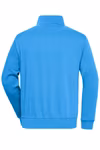 James&Nicholson Halbzip Sweatshirt mit Stehkragen, Royal 5XL, JN831 – Bild 4