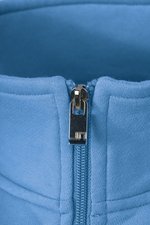 James&Nicholson Halbzip Sweatshirt mit Stehkragen, Aqua XS, JN831 – Bild 6