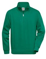 James&Nicholson Halbzip Sweatshirt mit Stehkragen – Dark Green
