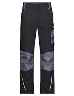 James&Nicholson Robuste Workwear Pants "STRONG" mit CORDURA® – Black/Carbon