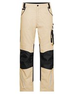 James&Nicholson Robuste Workwear Pants "STRONG" mit CORDURA®, Black/Carbon 25, JN832 – Stone/Black