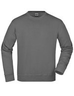 James&Nicholson Rundhals-Sweatshirt aus Baumwoll-Polyester – Carbon