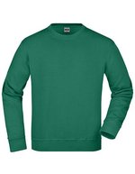 James&Nicholson Rundhals-Sweatshirt aus Baumwoll-Polyester – Dark Green