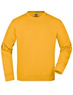 James&Nicholson Rundhals-Sweatshirt aus Baumwoll-Polyester, Aqua XS, JN840 – Gold Yellow