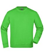 James&Nicholson Rundhals-Sweatshirt aus Baumwoll-Polyester, Aqua XS, JN840 – Lime Green