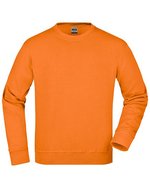 James&Nicholson Rundhals-Sweatshirt aus Baumwoll-Polyester, Aqua XS, JN840 – Orange