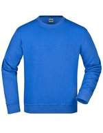 James&Nicholson Rundhals-Sweatshirt aus Baumwoll-Polyester, Aqua XS, JN840 – Royal