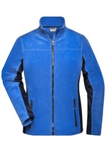 James&Nicholson Fleecejacke "STRONG" mit Softshell-Einsätzen für Damen, Black/Carbon XS, JN841 – Bild 3