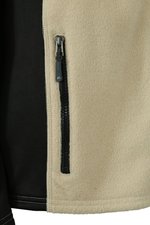 James&Nicholson Fleecejacke "STRONG" mit Softshell-Einsätzen für Damen, Black/Carbon XS, JN841 – Bild 7