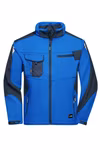 James&Nicholson Workwear Giacca Softshell -STRONG- CORDURA, Black/Black XS, JN844 – immagine 3