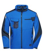 James&Nicholson Workwear Softshell Jacke -STRONG- CORDURA, Black/Black XS, JN844 – Royal/Navy