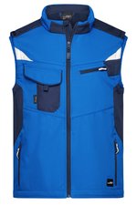 James&Nicholson Softshell-Weste -STRONG- mit CORDURA®, Black/Black XS, JN845 – Bild 3