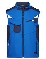 James&Nicholson Softshell-Weste -STRONG- mit CORDURA®, Black/Black XS, JN845 – Royal/Navy