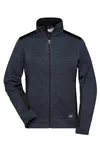 James&Nicholson Fleecejacke mit Softshell-Einsätzen für Damen, Red Melange/Black S, JN861 – Bild 2