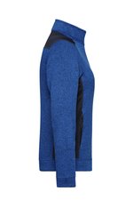 James&Nicholson Fleecejacke mit Softshell-Einsätzen für Damen, Black/Black XS, JN861 – Bild 6
