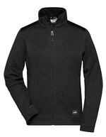James&Nicholson Fleecejacke mit Softshell-Einsätzen für Damen, Black/Black XS, JN861 – Bild 2