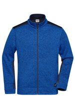 James&Nicholson Knitted Workwear Fleecejacke "STRONG, Black/Black XS, JN862 – Bild 3