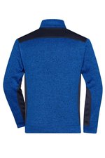 James&Nicholson Knitted Workwear Fleecejacke "STRONG, Black/Black XS, JN862 – Bild 4