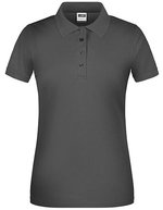 James&Nicholson Ladies´ Bio Workwear Polo Aqua XS (JN873), JN873 – Carbon