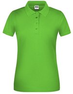 James&Nicholson Ladies´ Bio Workwear Polo Aqua XS (JN873), JN873 – Lime Green