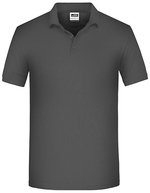 James&Nicholson Bio Workwear Polo mit Knopfleiste für Herren, Aqua XS, JN874 – Carbon