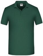 James&Nicholson Bio Workwear Polo mit Knopfleiste für Herren, Aqua XS, JN874 – Dark Green