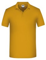 James&Nicholson Bio Workwear Polo mit Knopfleiste für Herren, Aqua XS, JN874 – Gold Yellow