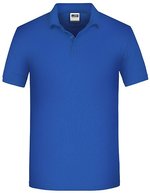 James&Nicholson Bio Workwear Polo mit Knopfleiste für Herren, Aqua XS, JN874 – Royal