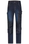 James&Nicholson Workwear Stretch-Jeans Blue Denim 98 (JN875) – immagine 3