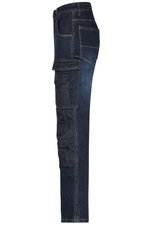 James&Nicholson Stretch-Jeans mit Cordura®-Verstärkung, Black Denim 25, JN875 – Bild 5