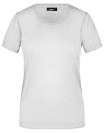 James&Nicholson Basic-T-Shirt 100% Baumwolle für Damen, Orange XXL, JN901 – Cenere (Melange)
