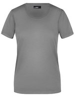 James&Nicholson Basic-T-Shirt 100% Baumwolle für Damen, Orange XXL, JN901 – Grigio scuro (Unito)