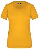 James&Nicholson Basic-T-Shirt 100% Baumwolle für Damen, Orange XXL, JN901 – Oro Giallo