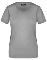 James&Nicholson Basic-T-Shirt 100% Baumwolle für Damen, Orange XXL, JN901 – Grigio Melange