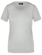 James&Nicholson Basic-T-Shirt 100% Baumwolle für Damen, Orange XXL, JN901 – Grigio chiaro