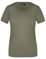 James&Nicholson Basic-T-Shirt 100% Baumwolle für Damen, Orange XXL, JN901 – Oliva