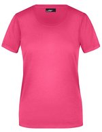 James&Nicholson Basic-T-Shirt 100% Baumwolle für Damen, Orange XXL, JN901 – Rosa