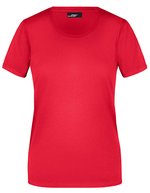 James&Nicholson Basic-T-Shirt 100% Baumwolle für Damen, Orange XXL, JN901 – Rosso