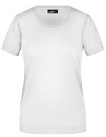 James&Nicholson Basic-T-Shirt 100% Baumwolle für Damen, Orange XXL, JN901 – Bianco