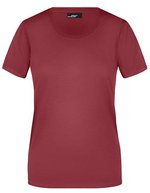James&Nicholson Basic-T-Shirt 100% Baumwolle für Damen, Orange XXL, JN901 – Vino