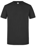 James&Nicholson Slim Fit Rundhals-T-Shirt Baumwolle für Herren, White S, JN911 – Bild 2