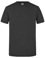 James&Nicholson Slim Fit Rundhals-T-Shirt Baumwolle für Herren, White S, JN911 – Graphite (Solid)
