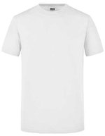 James&Nicholson Slim Fit Rundhals-T-Shirt Baumwolle für Herren, White S, JN911 – White