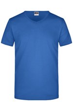 James&Nicholson Slim Fit V-Neck T-Shirt für Herren, White S, JN912 – Bild 1