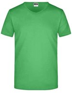 James&Nicholson Slim Fit V-Neck T-Shirt für Herren, White S, JN912 – Frog