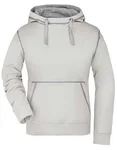 James&Nicholson Lifestyle Hoody mit Kontrastnähten für Damen, Off White/Grey Heather XL, JN960 – Bild 2
